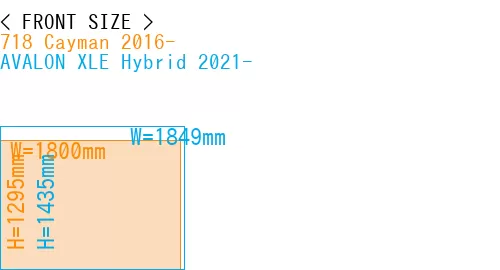 #718 Cayman 2016- + AVALON XLE Hybrid 2021-